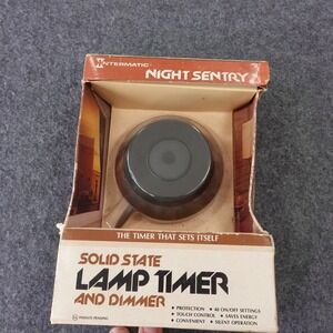 Vintage Intermatic Night Sentry Lamp Timer Dimmer EJ 485 Woodtone 1980 New NOS